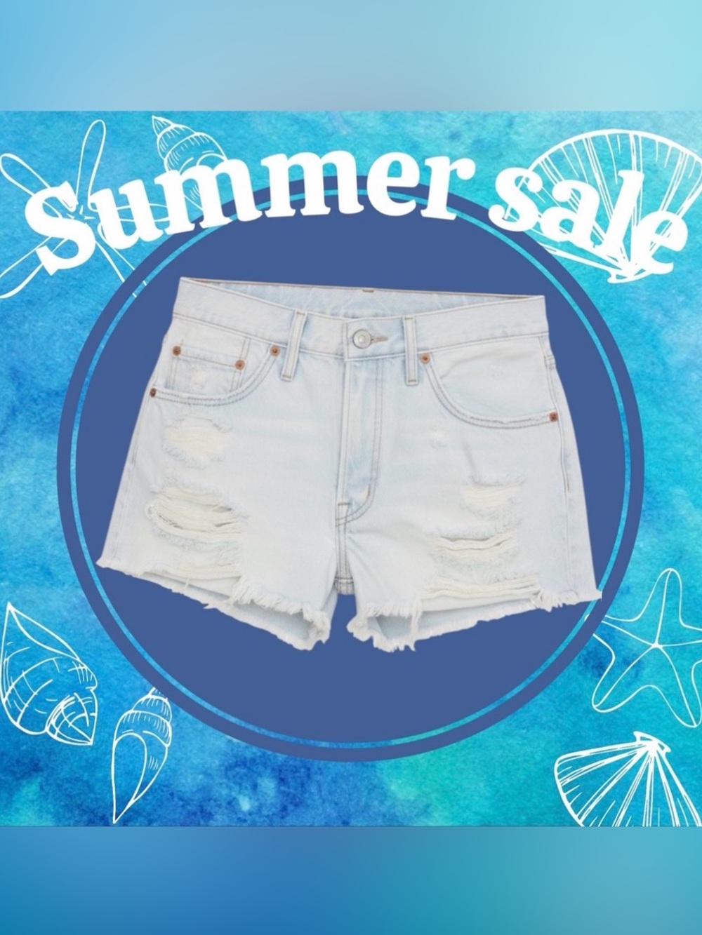LEVI Original Fit 501 Short~ Extended Vacation